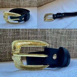 Black belt with Gold Buckle | Black and Gold